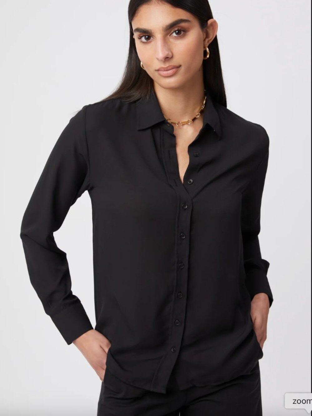 The Shirt by Rochelle Behrens The Signature Shirt in Black